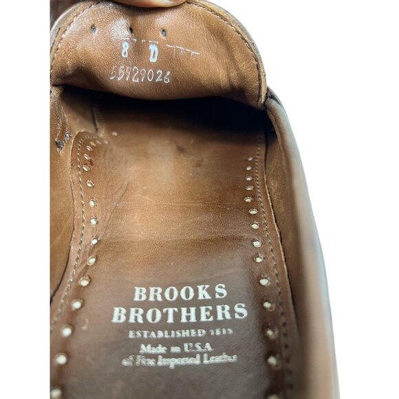 Brooks Brothers Penny Loafer Brown Goodyear Welted Leather Men\'s Size 8D Nice main image 8